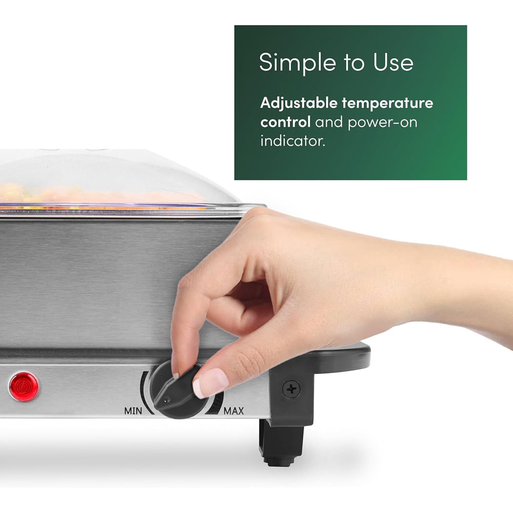 Emperial Electric Food Buffet Warmer 4 Tray Server Image 4