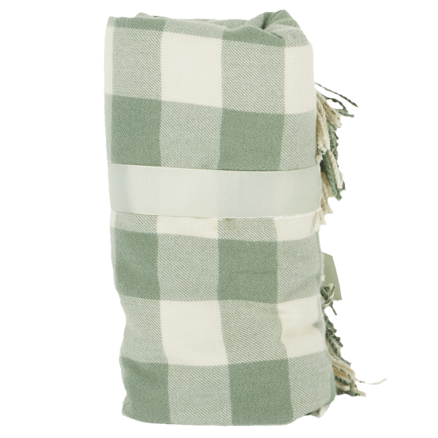 Hayden Check Throw - Green Image 5