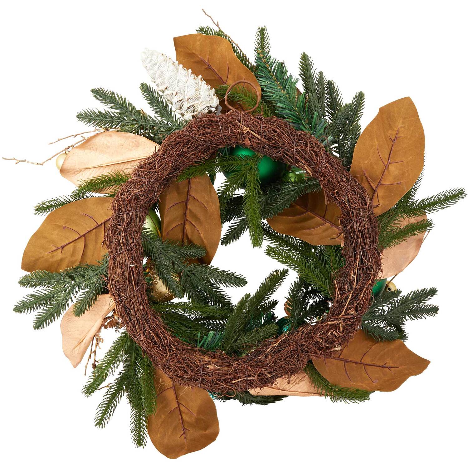 Emerald and Gold Bauble Wreath - Emerald and Gold Image 5