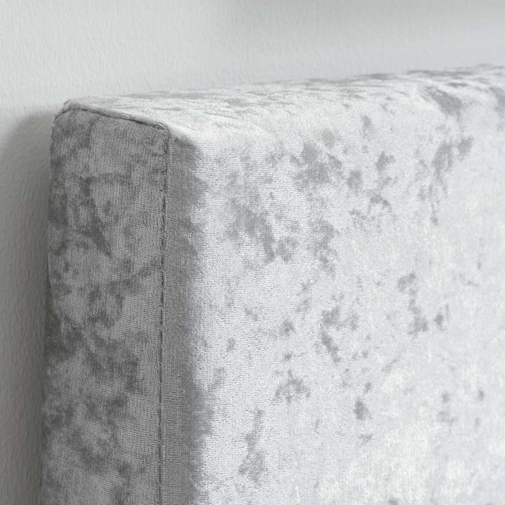 Berlin Double Steel Crushed Velvet Ottoman Bed Image 5