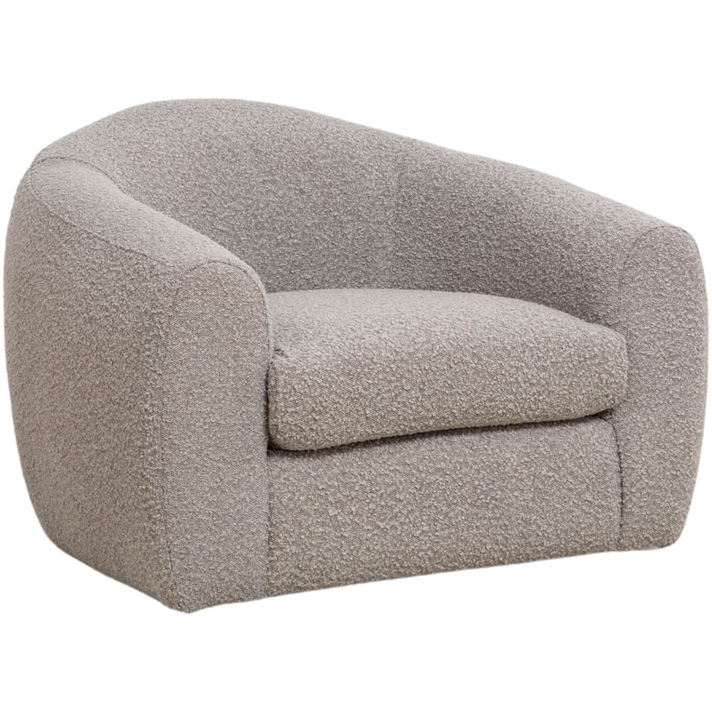 Sutton Taupe Boucle Swivel Accent Chair Image 2