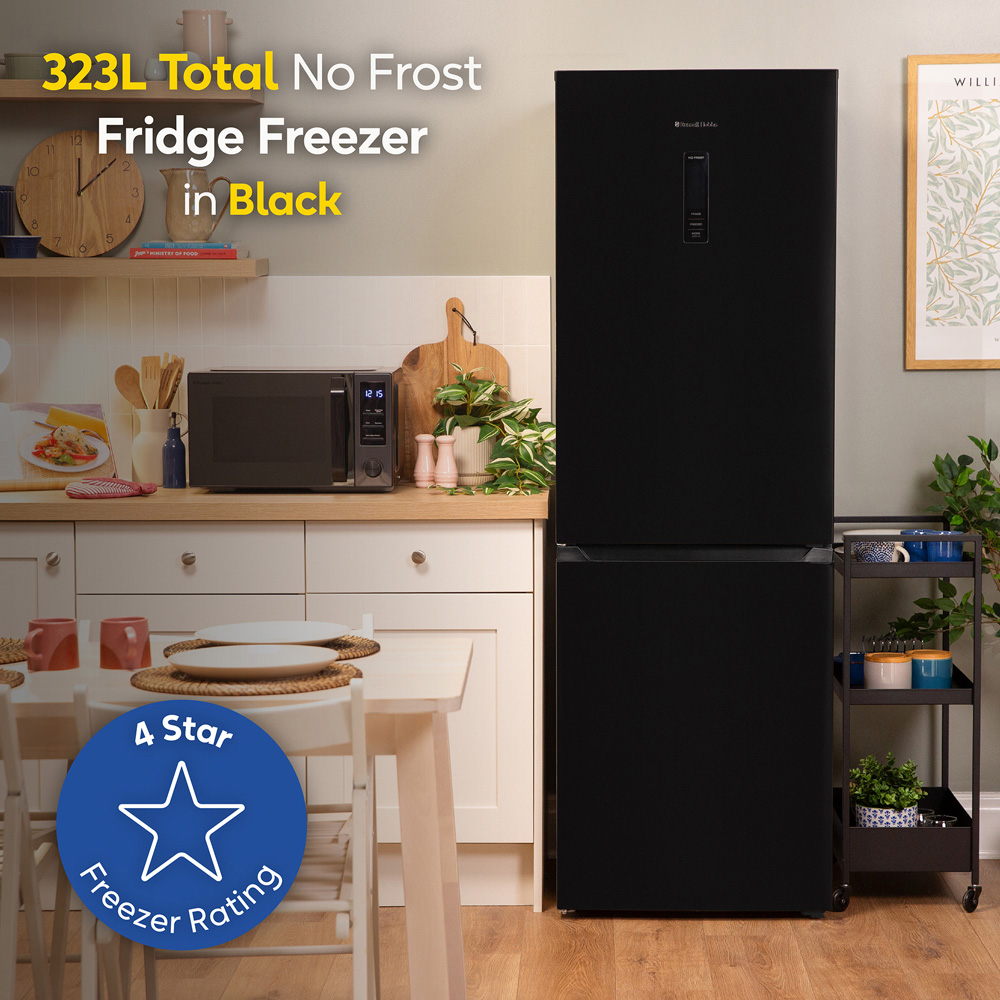 Russell Hobbs RH184FF602C1B Black 60/40 Split Total No Frost 323L Fridge Freezer Image 5