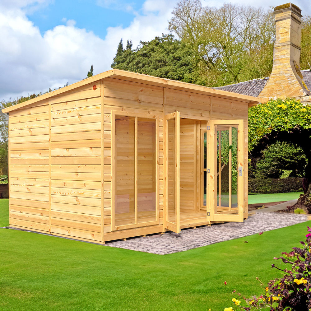 Shire Lela 12 x 8ft Double Door Summerhouse Image 5