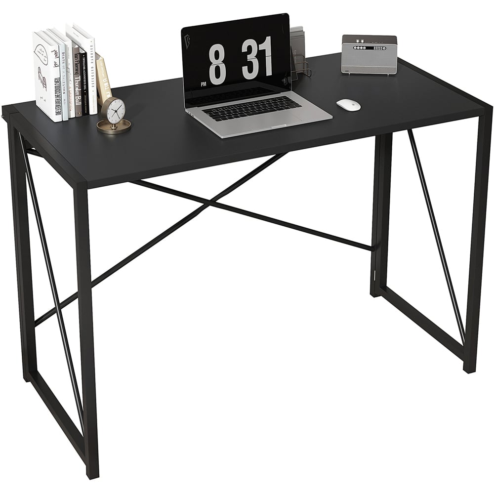 Miami Folding Computer Desk Black Image 2