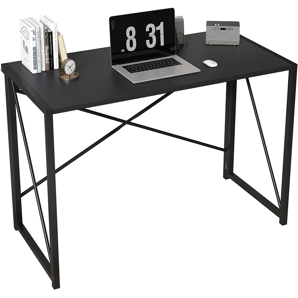 Miami Folding Computer Desk Black Image 2