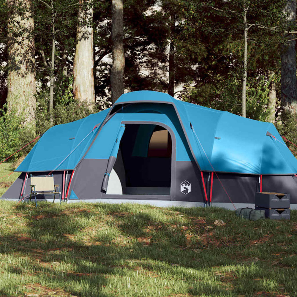 Walplus 11 Person Waterproof Dome Family Tent Blue Image 2