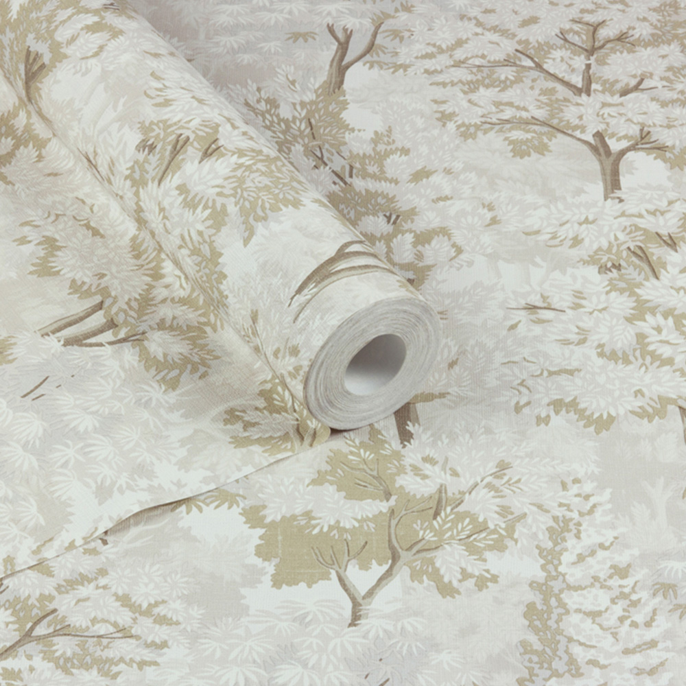 Arthouse Organic Forest Neutral and Gold Wallpaper Image 2