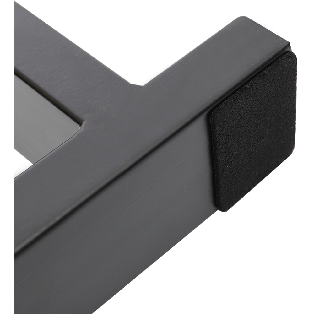 Living and Home 2 Pack Black Industrial Anti-Slip Iron Table Leg 35 x 7 x 40cm Image 7