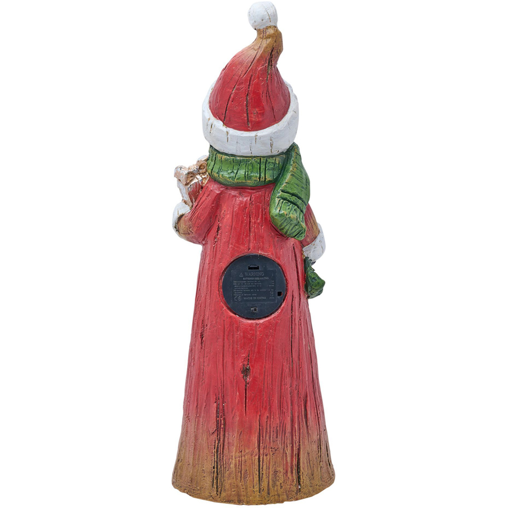 The Seasonal Gift Co. LED Snowman Wood Effect Christmas Decoration Image 3