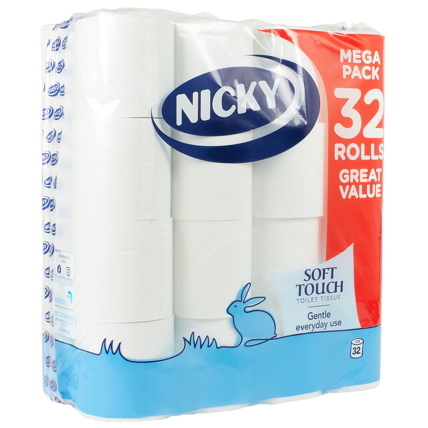 Nicky Soft Touch Toilet Tissue - White Image 4