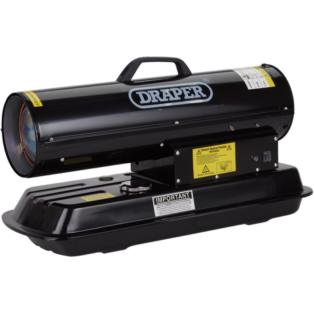 Draper Black Diesel and Kerosene Heater 15000W Image 1