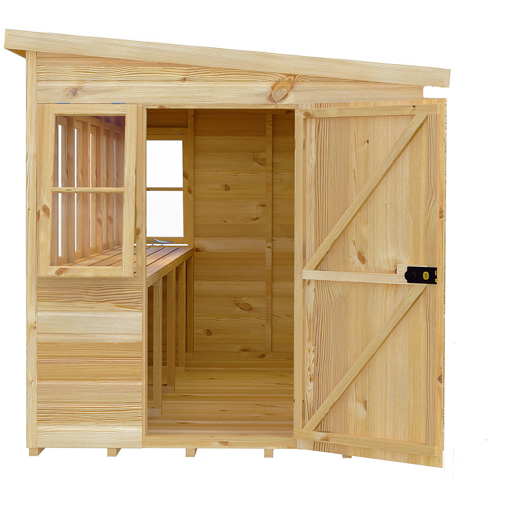 Shire 10 x 6ft Shiplap Style B Sun Pent Shed Image 3
