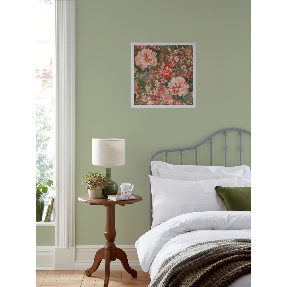 Laura Ashley Mayville Floral White Frame Wall Art 50 x 50cm Image 2