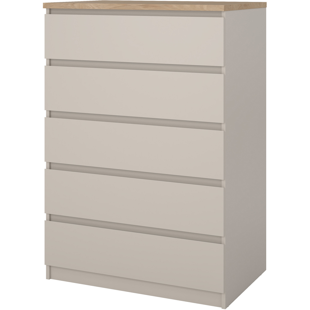 Florence Naia 5 Drawer Cashmere Jackson Hickory Chest of Drawers Image 4