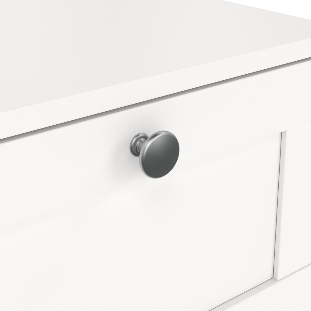Florence Single Drawer Single Shelf White Bedside Table Image 5