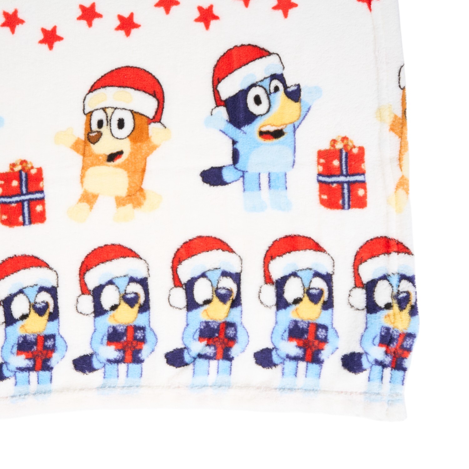 Bluey Festive Stars Throw White Image 5