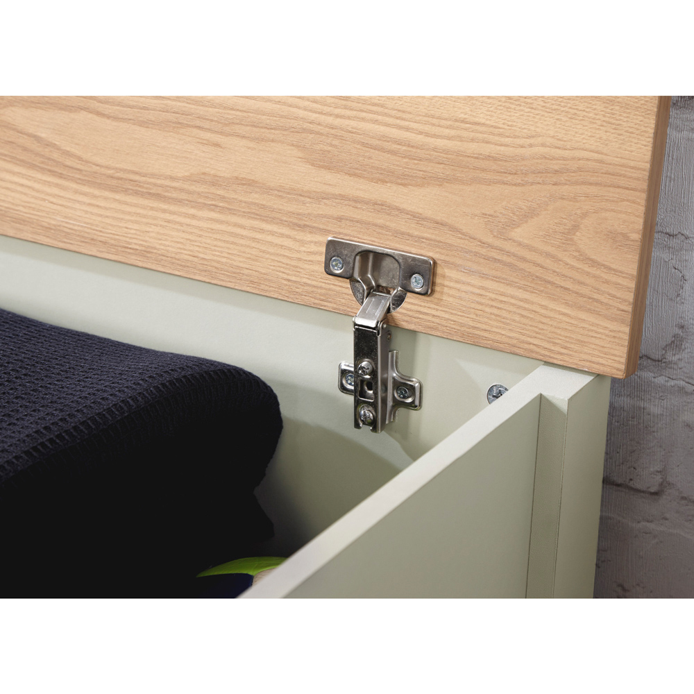 GFW Lancaster Cream Ottoman Storage Bench Image 6