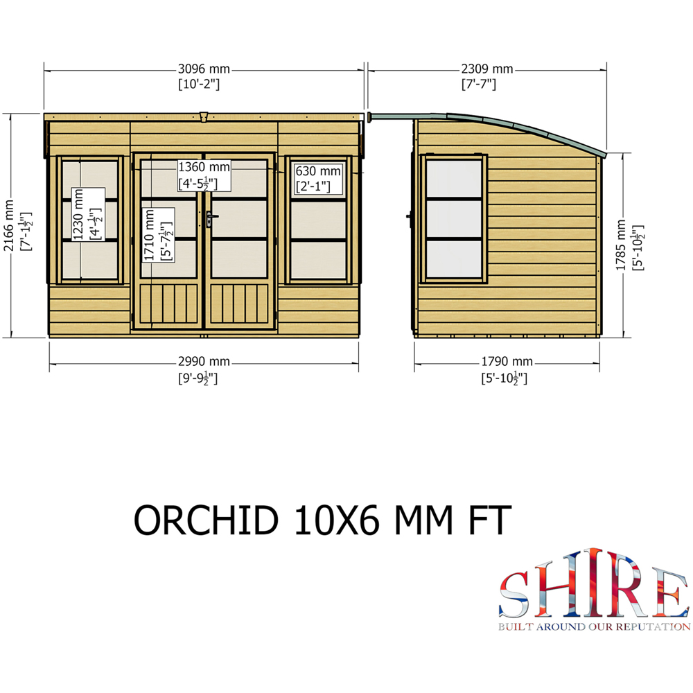 Shire Orchid 9.8 x 5.8ft Summerhouse Image 4
