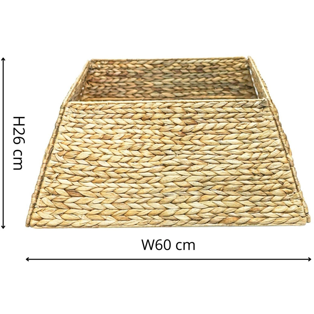Ivyline Water Hyacinth Foldable Square Christmas Tree Skirt 60cm Image 5