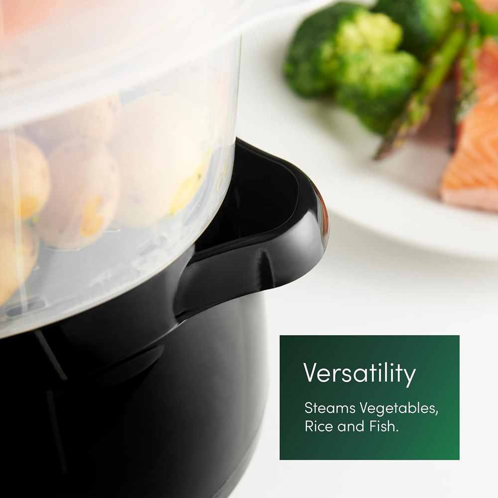 Emperial EM-5148-UK 3 Tier 9L Electric Steamer with Rice Bowl 800W Image 6