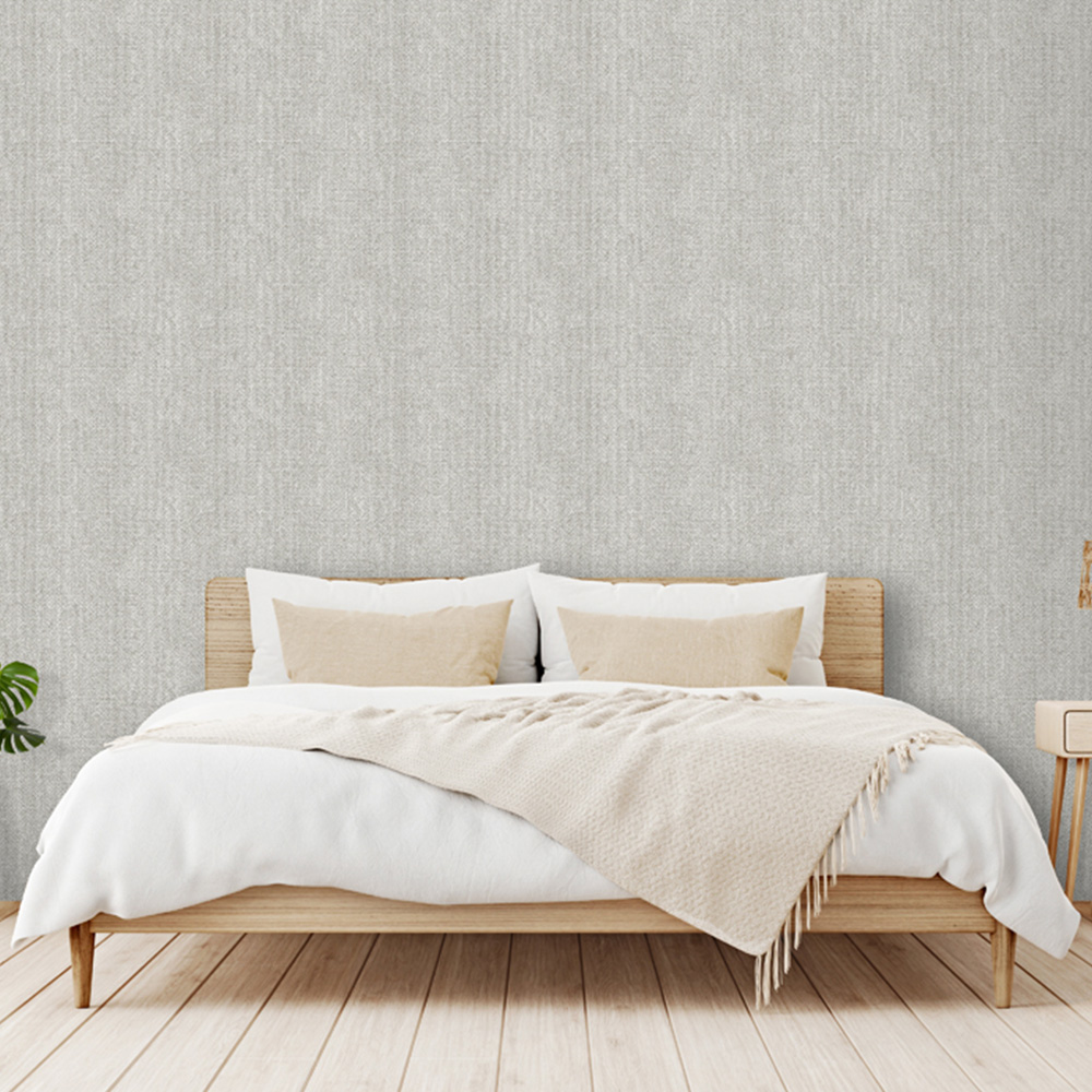 Design ID Basket Weave Taupe Wallpaper Image 2