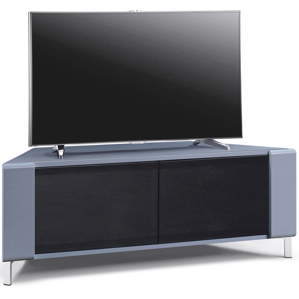MDA Designs Corvus 2 Door Grey and Black TV Cabinet Image 5