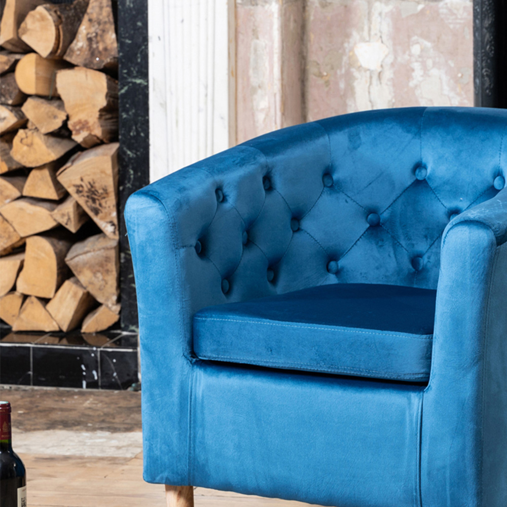 Artemis Home Clio Blue Accent Chair Image 2