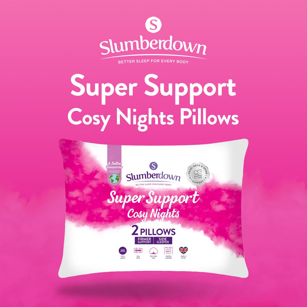 Slumberdown Cosy Nights Super Support Pillow 2 Pack Image 6