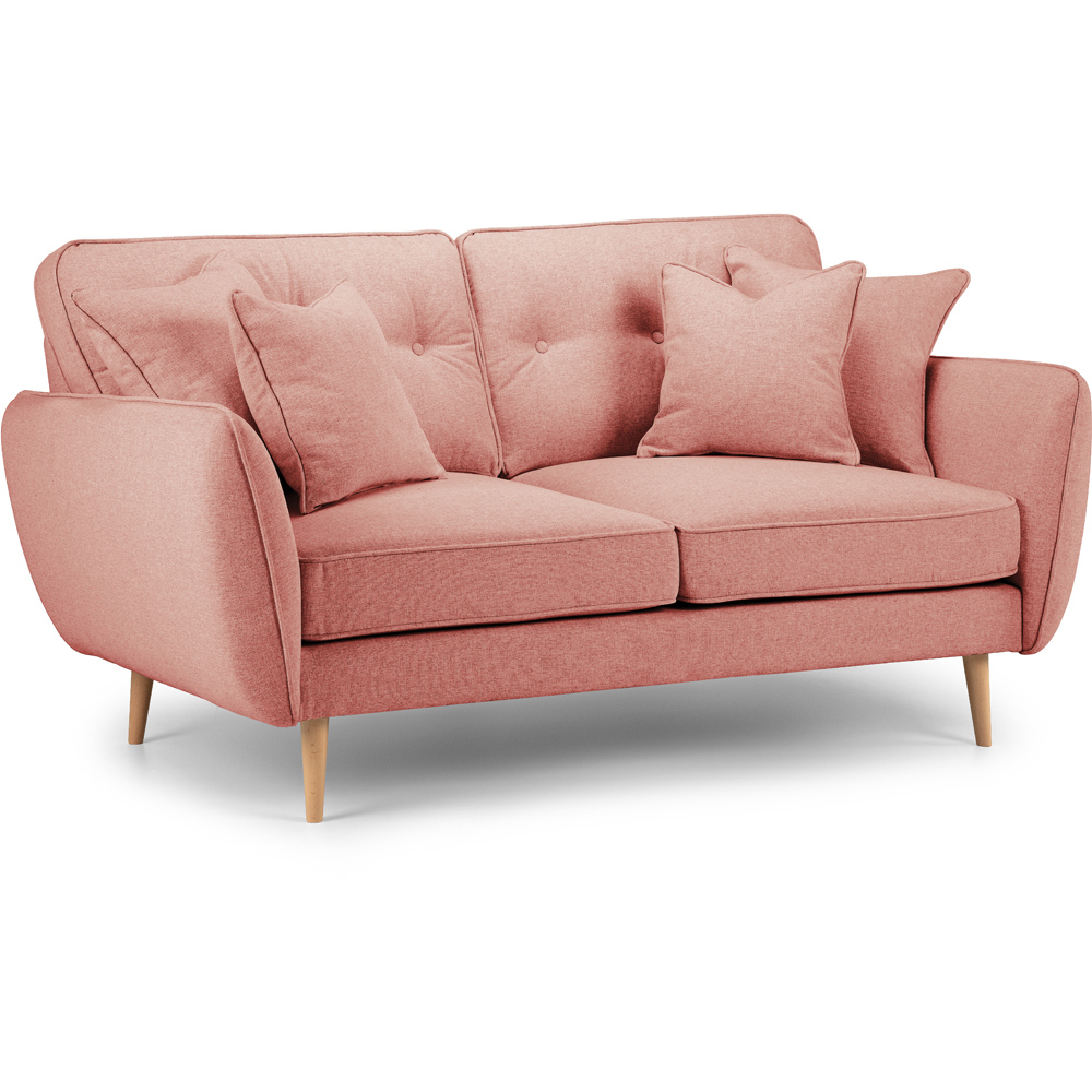 Opry Faro 2 Seater Button Back Coral Sofa Image 2