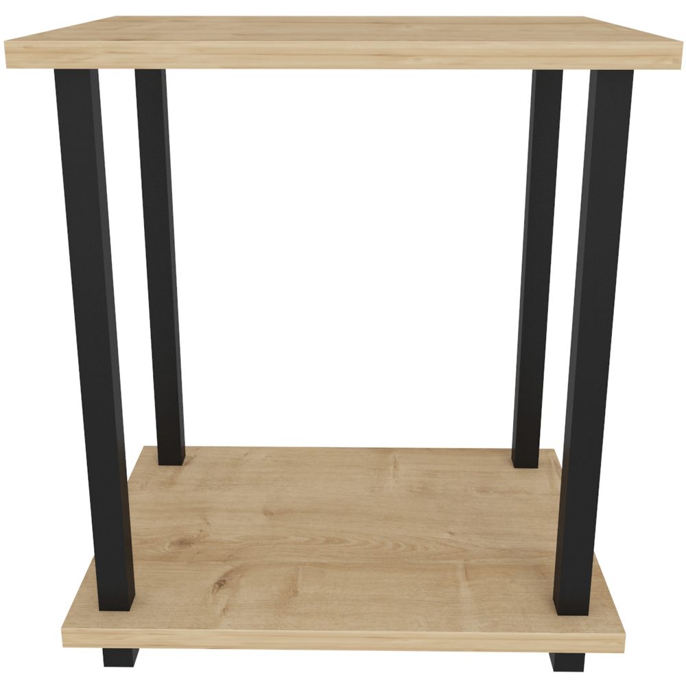 Decorotika Gurnee Black and Oak Side Table Image 3