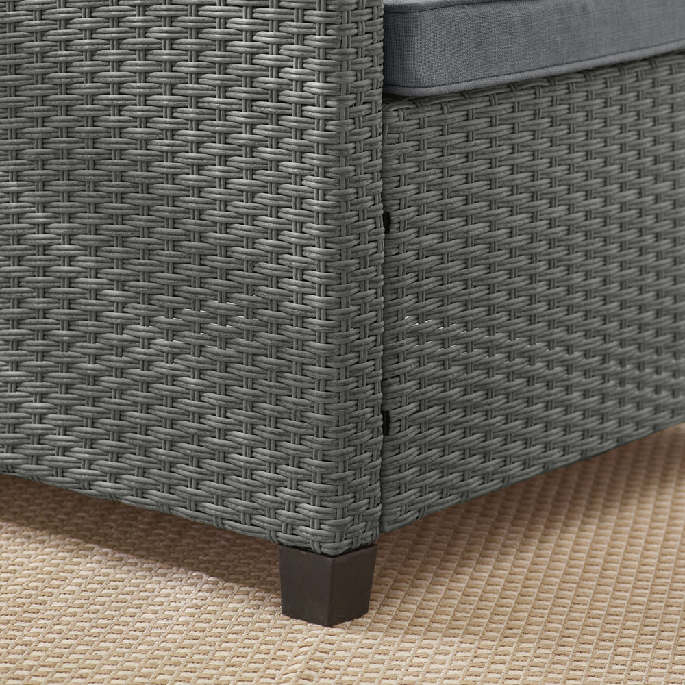 Furniturebox Tucson Grey Rattan 4 Seater Outdoor Sofa Set Image 4