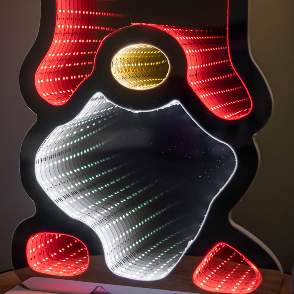 Samuel Alexander Multicolour LED Light Up Christmas Gonk Infinity Light Decoration 60cm Image 4