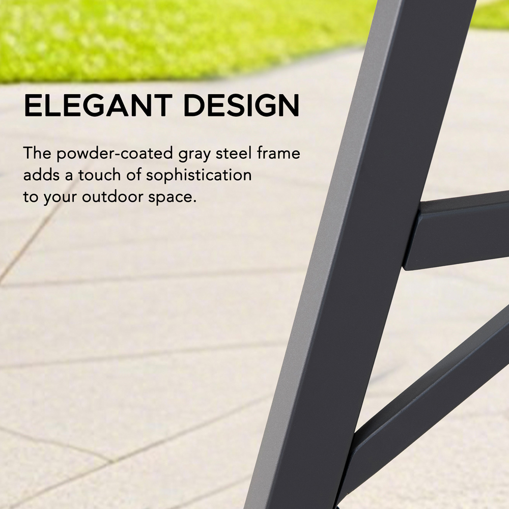 Sunjoy Vodno 2.84 x 2.20m Grey Fabric Pergola Image 6