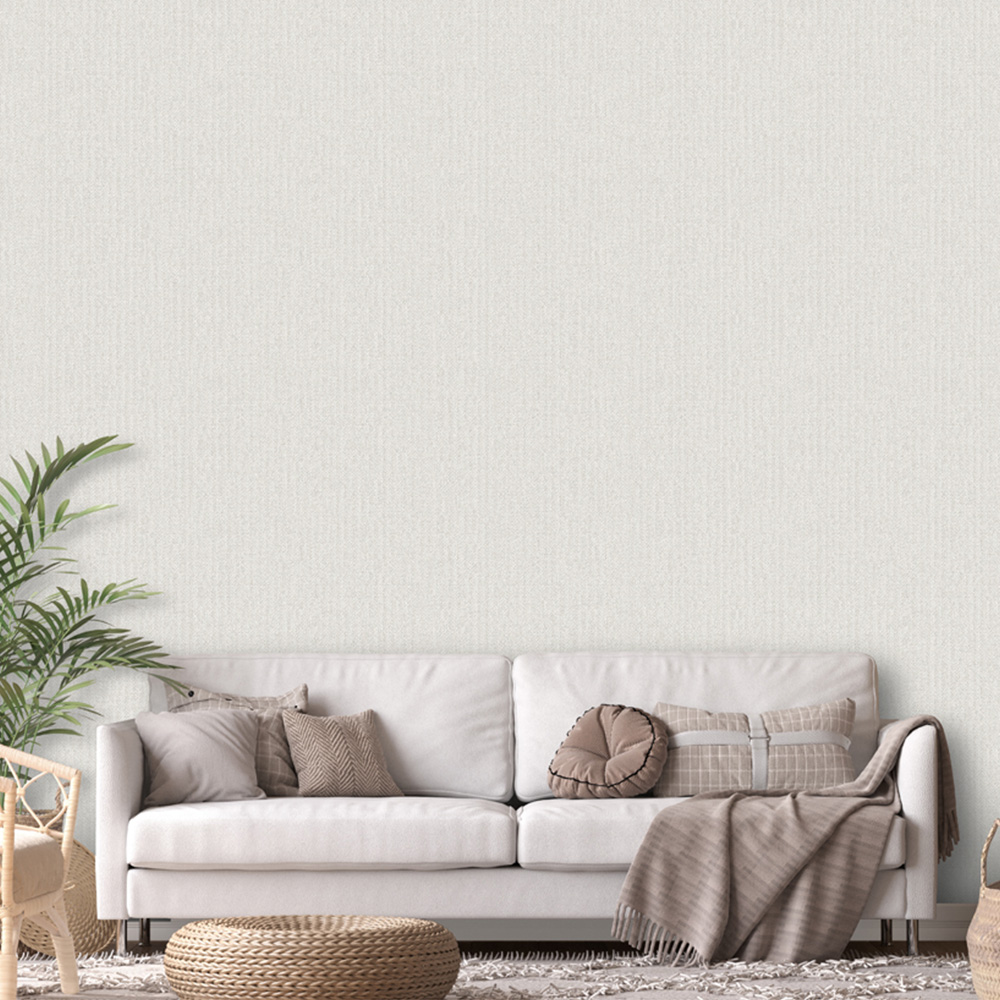 Design ID Basket Weave Off White Wallpaper Image 3