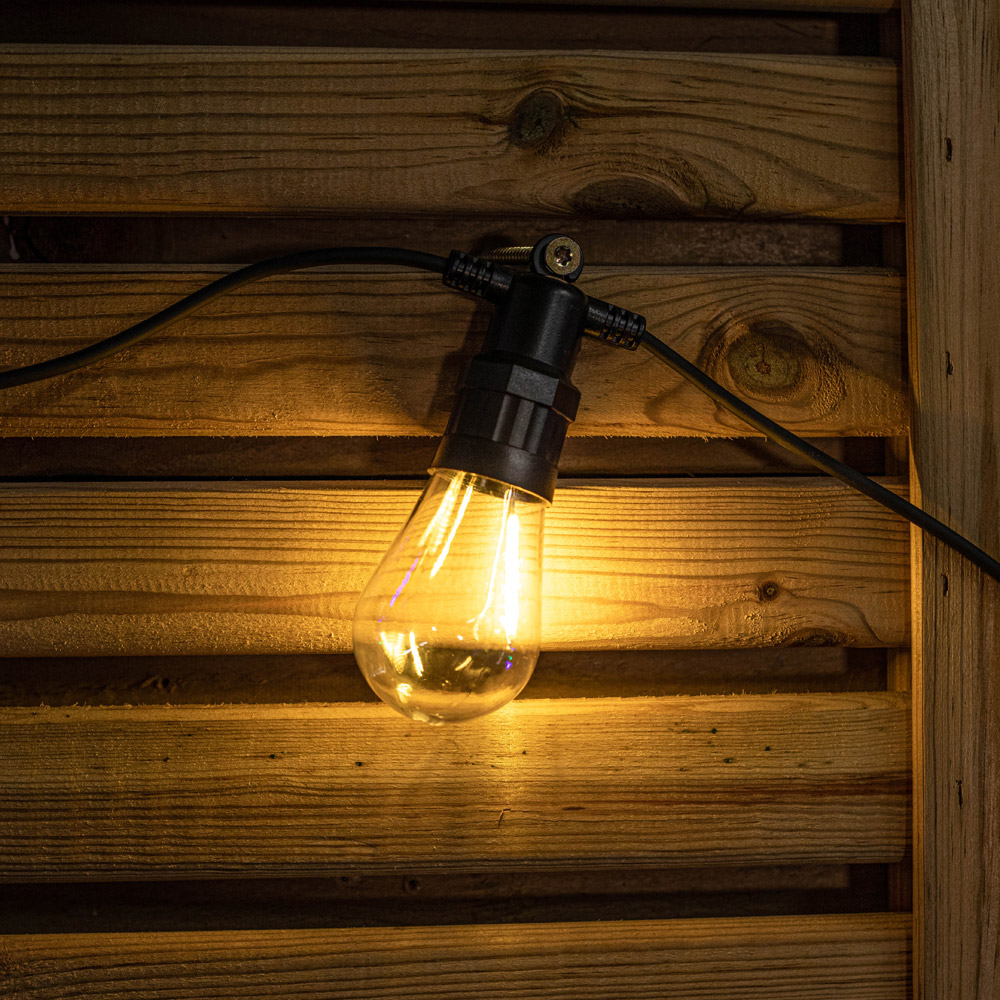 Samuel Alexander Multi Coloured LED Connectable Vintage Festoon Lights 10 Pack Image 4