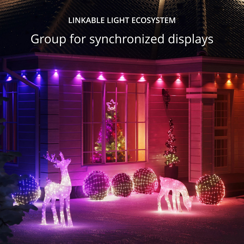 Twinkly 76 RGBW Star LED Smart USB Christmas Tree Topper 22cm Image 6