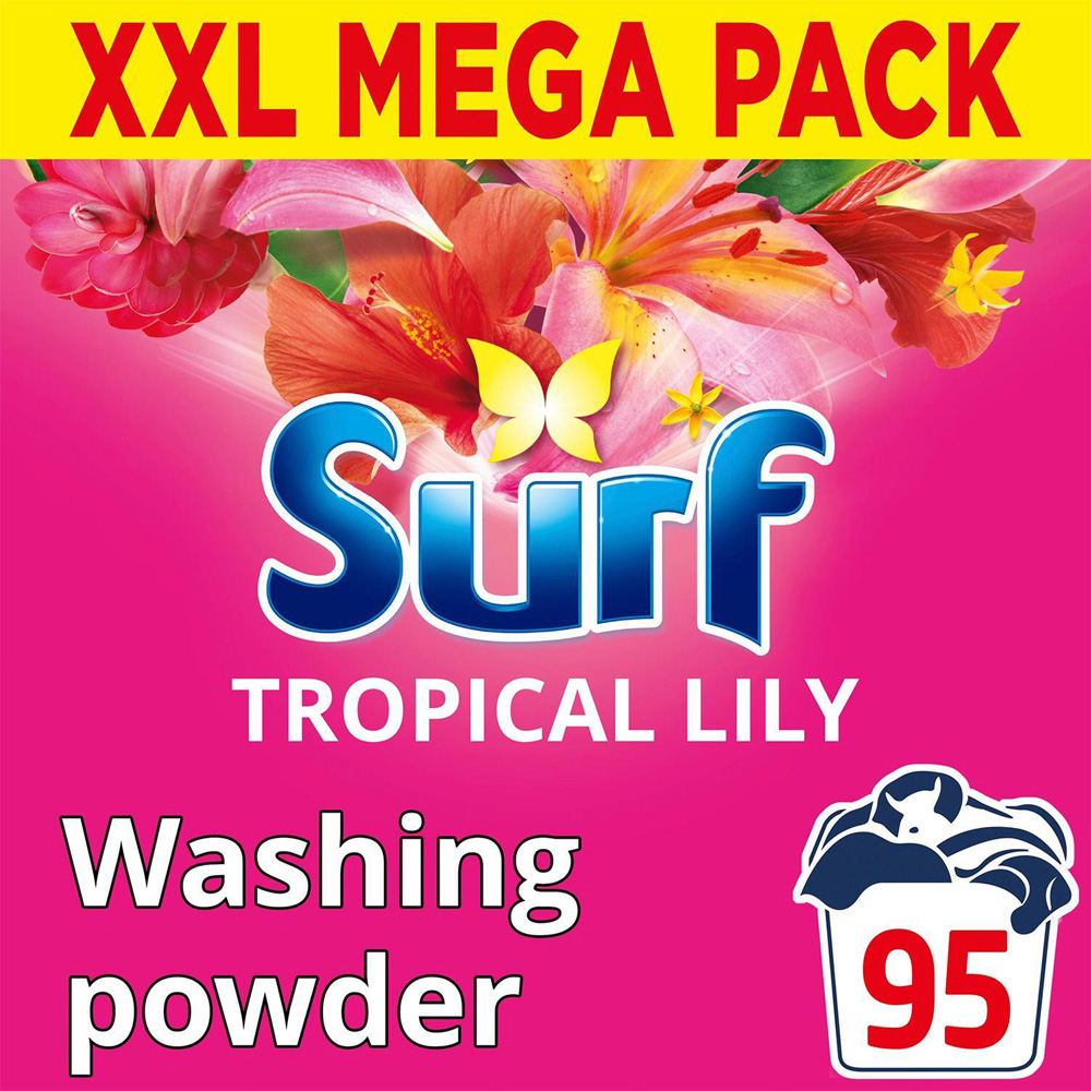 Surf Tropical Lily Laundry Washing Powder XXL 95 Washes 4.75kg Image 5