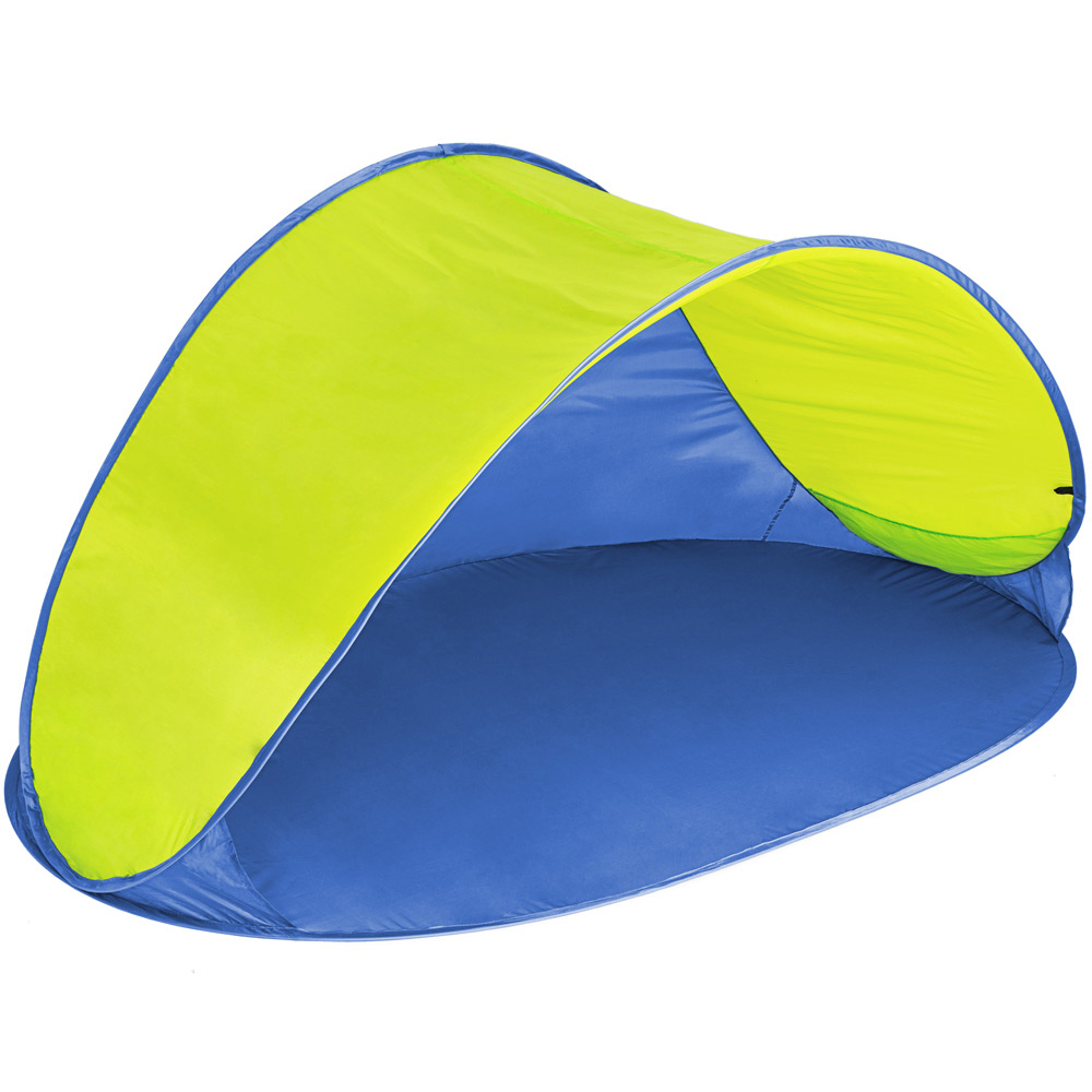tectake Blue and Yellow Beach Tent Jasmin Image 1