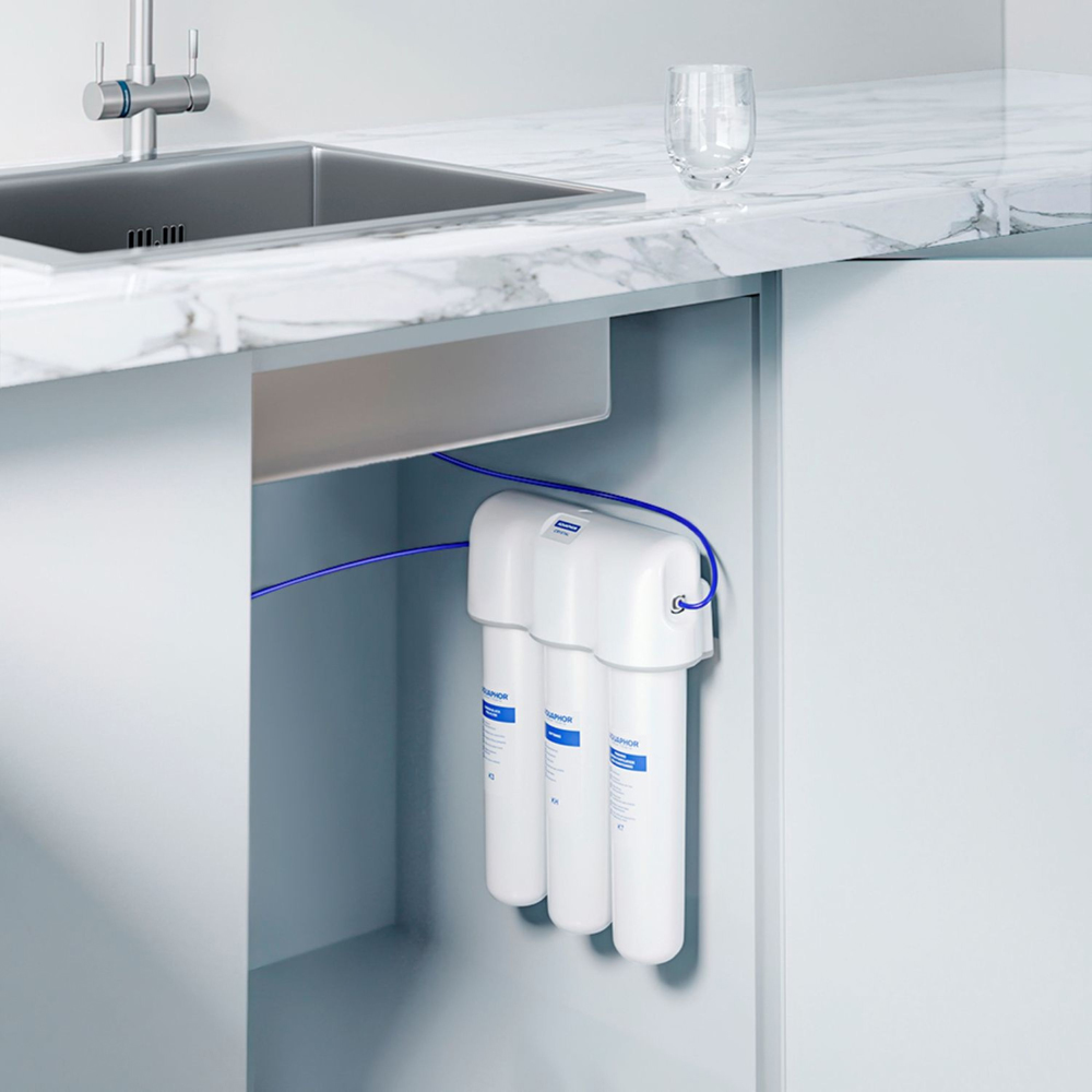 AQUAPHOR Crystal H Under Sink Hard Water Filter System 6000L Image 2