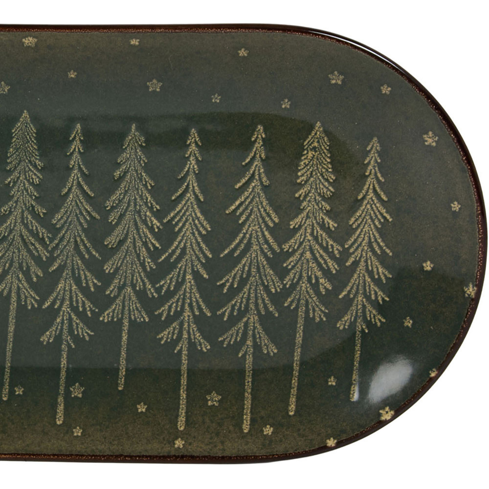 Nordic Pine Large Serving Platter Green Image 5