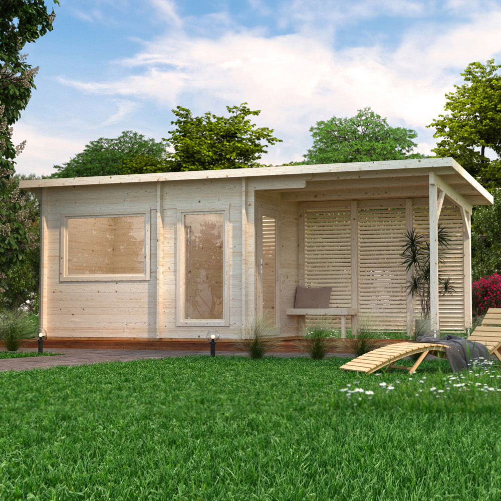 Palmako Sanna 21.6 x 8.8ft Pent Outdoor Sauna Image 6