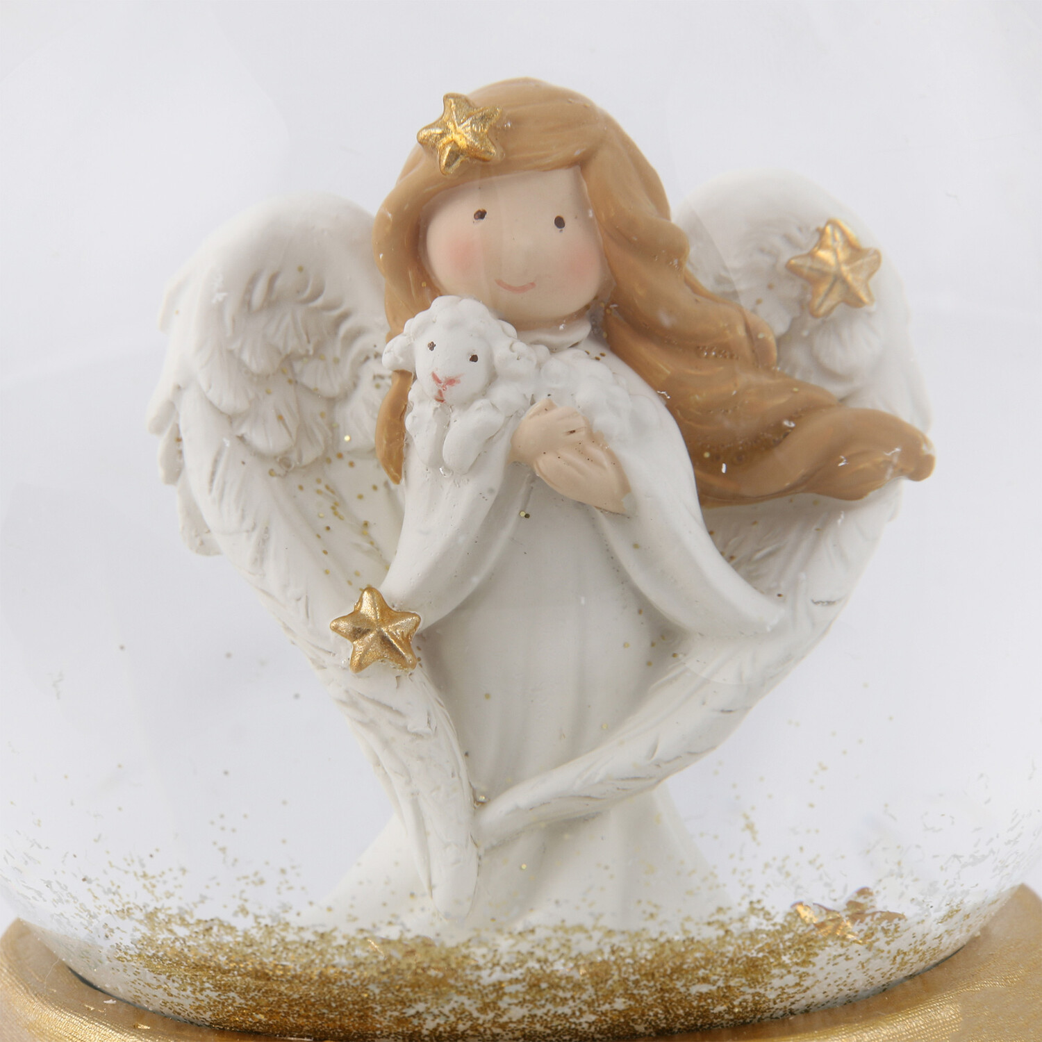Musical Angel Snowglobe - White Image 5