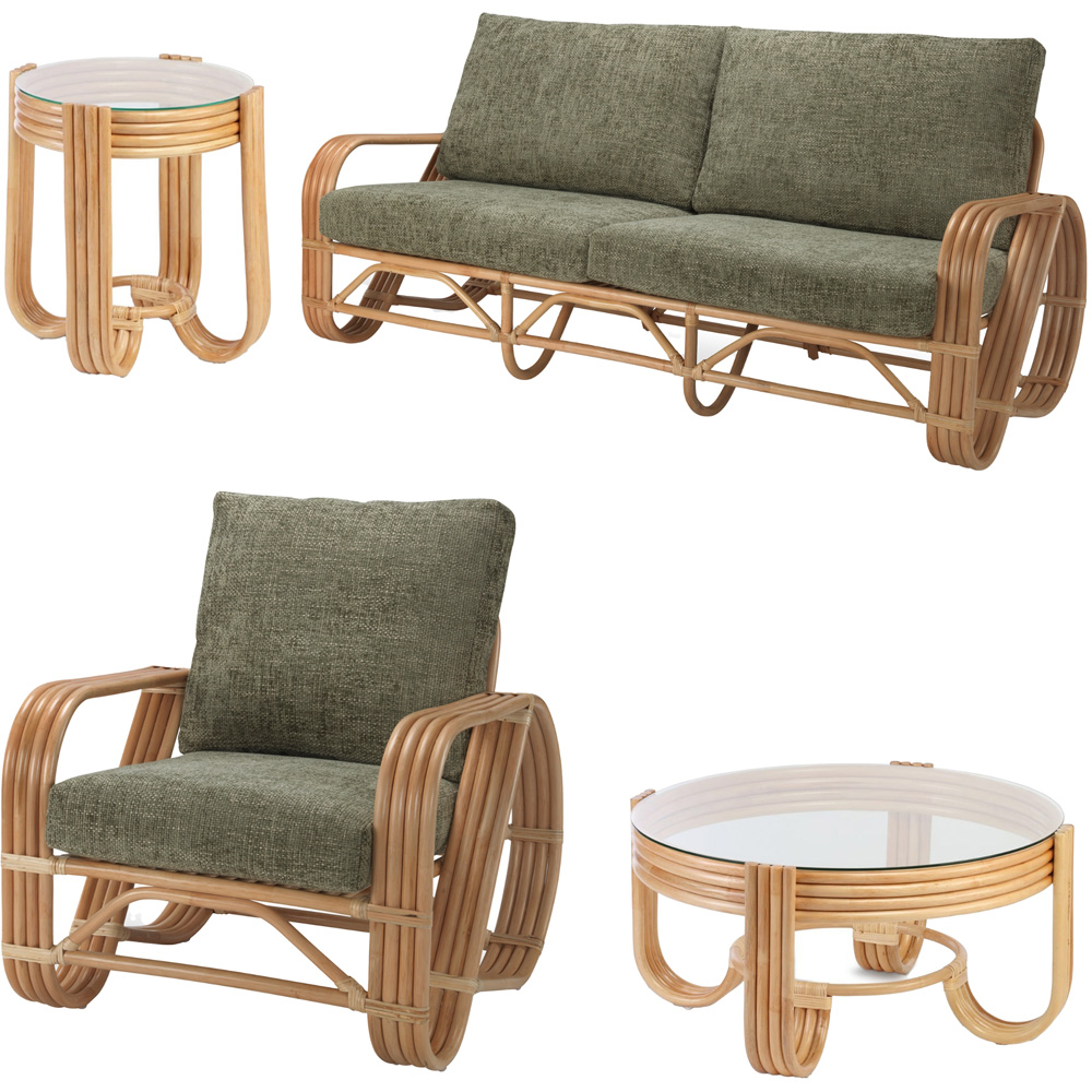 Desser Furniture Pretzel 4 Seater Jubilee Sage Sofa Set Image 2