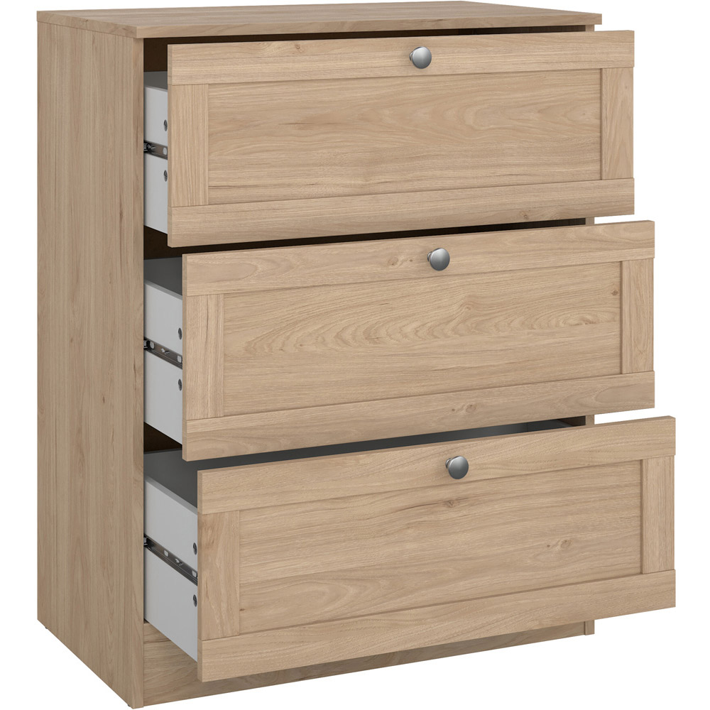 Florence 3 Drawer Jackson Hickory Chest of Drawers Image 4