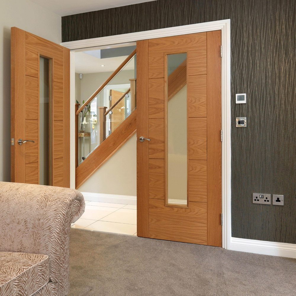JB Kind Emral Oak Veneered Internal Door 1981 x 838mm Image 2