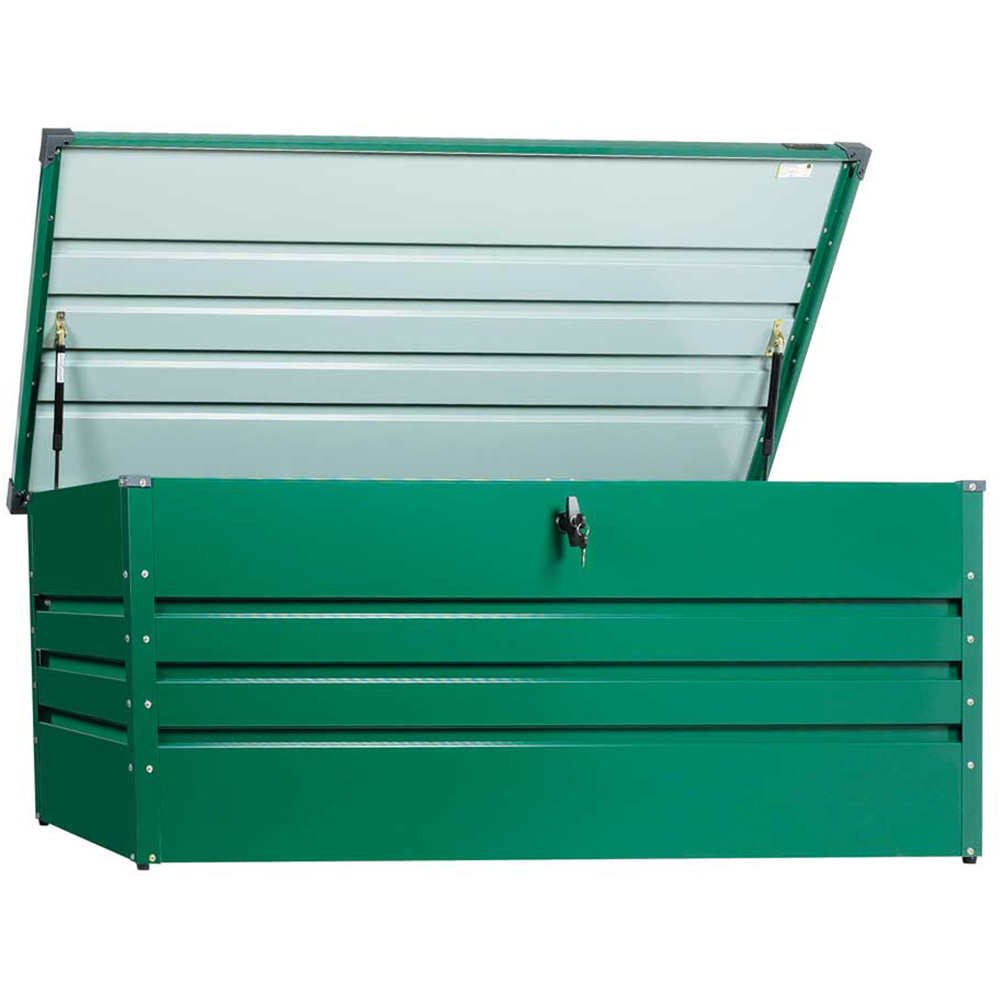 Zipper ZI-GAB165GR 165cm Green Steel Garden Storage Box Image 2