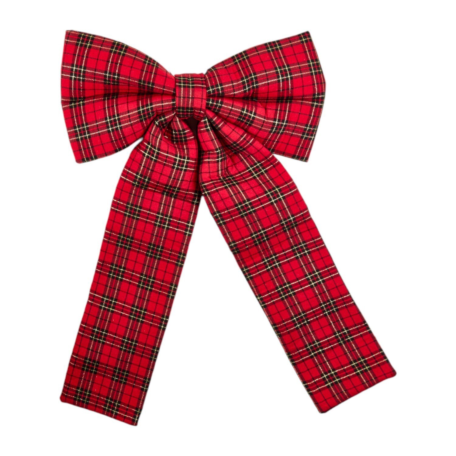 Extra Large Festive Tartan Bow Red Image 2