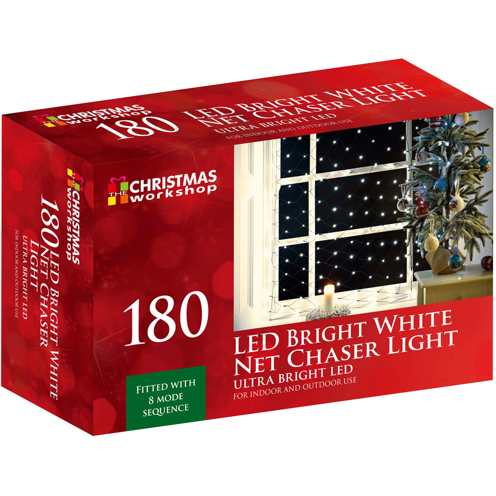 The Christmas Workshop 180 White LED Net String Light Image 2