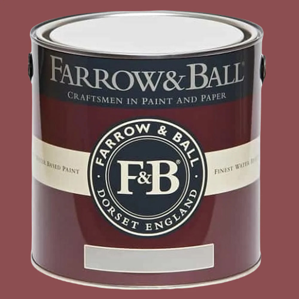 Farrow & Ball Estate Walls and Ceilings Eating Room Red Matt Emulsion Paint 2.5L Image 2
