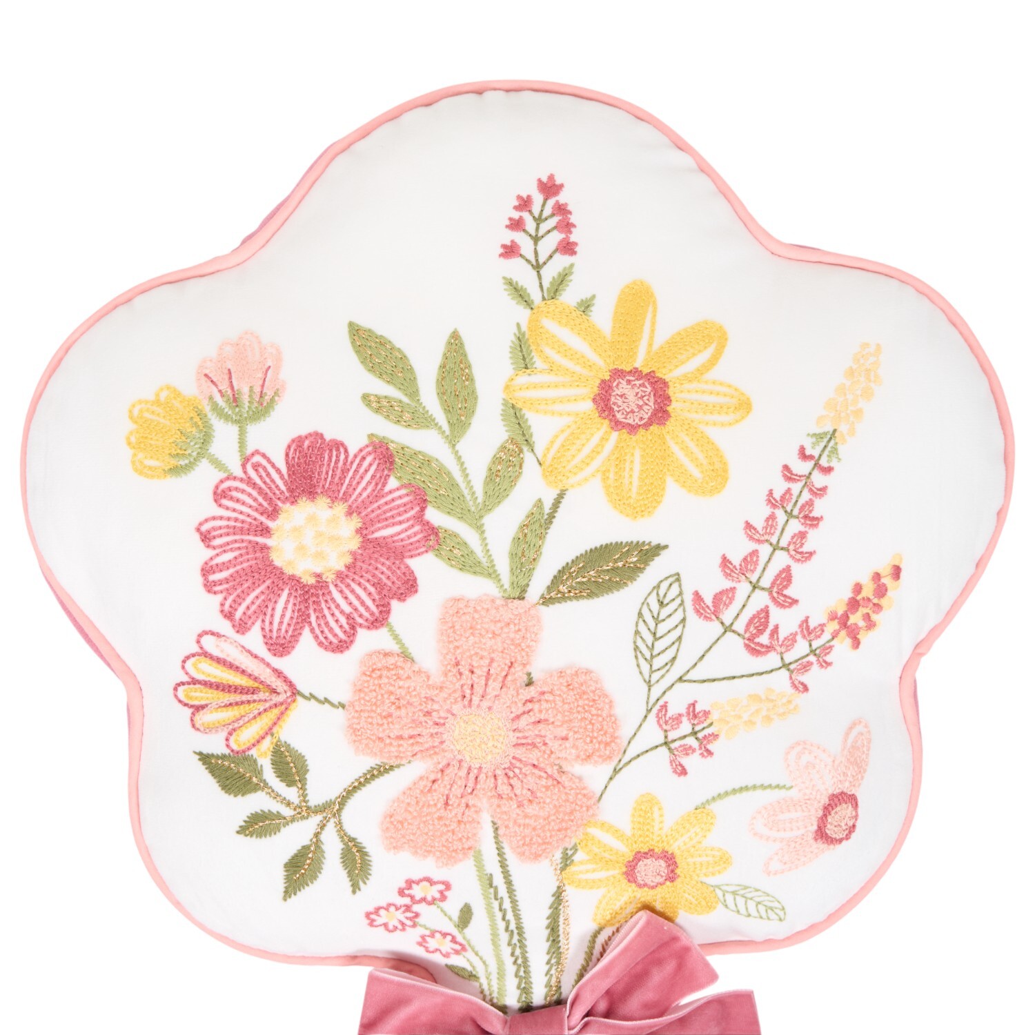 Blooming Bouquet Shaped Cushion Pink Image 4